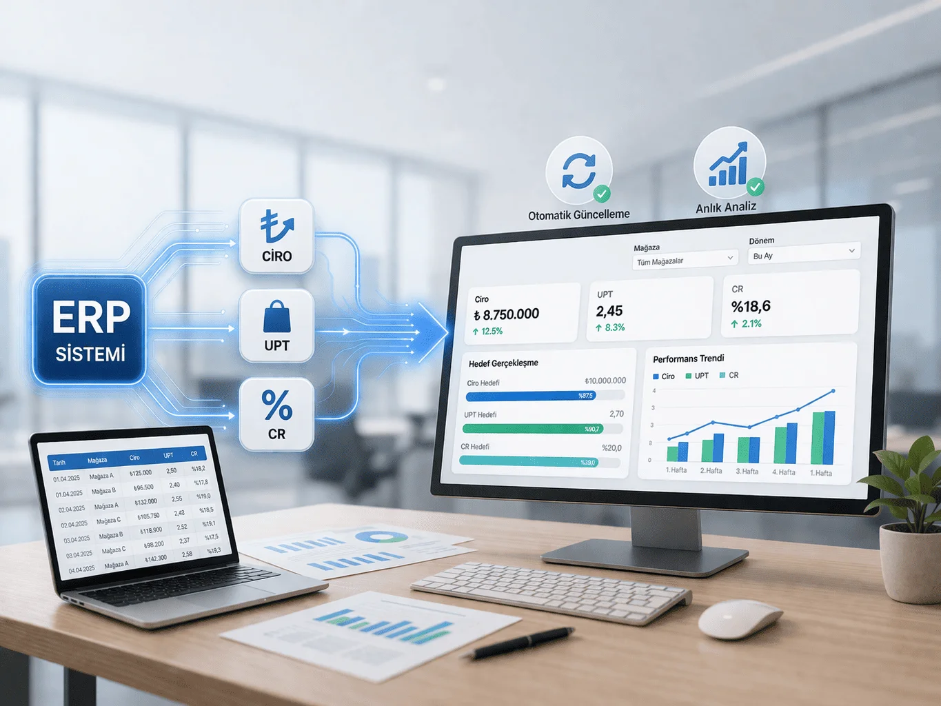 ERP Entegre Hedef Takibi